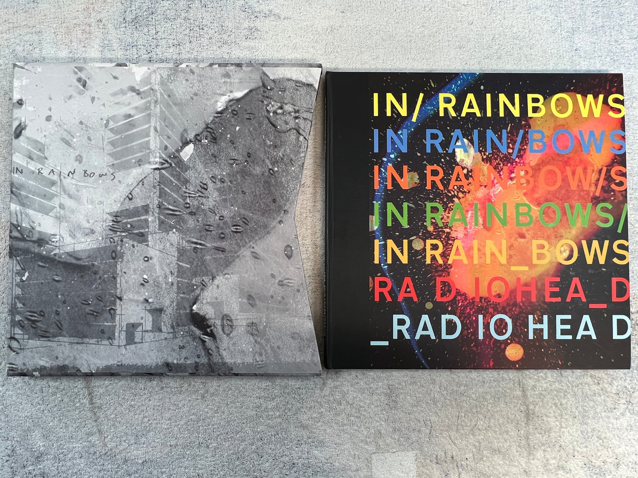 Omslagsbild för skivan RADIOHEAD In Rainbows 2xLP 2xCD Box 2007 UK ltd CDS_X_X001 ** rare **