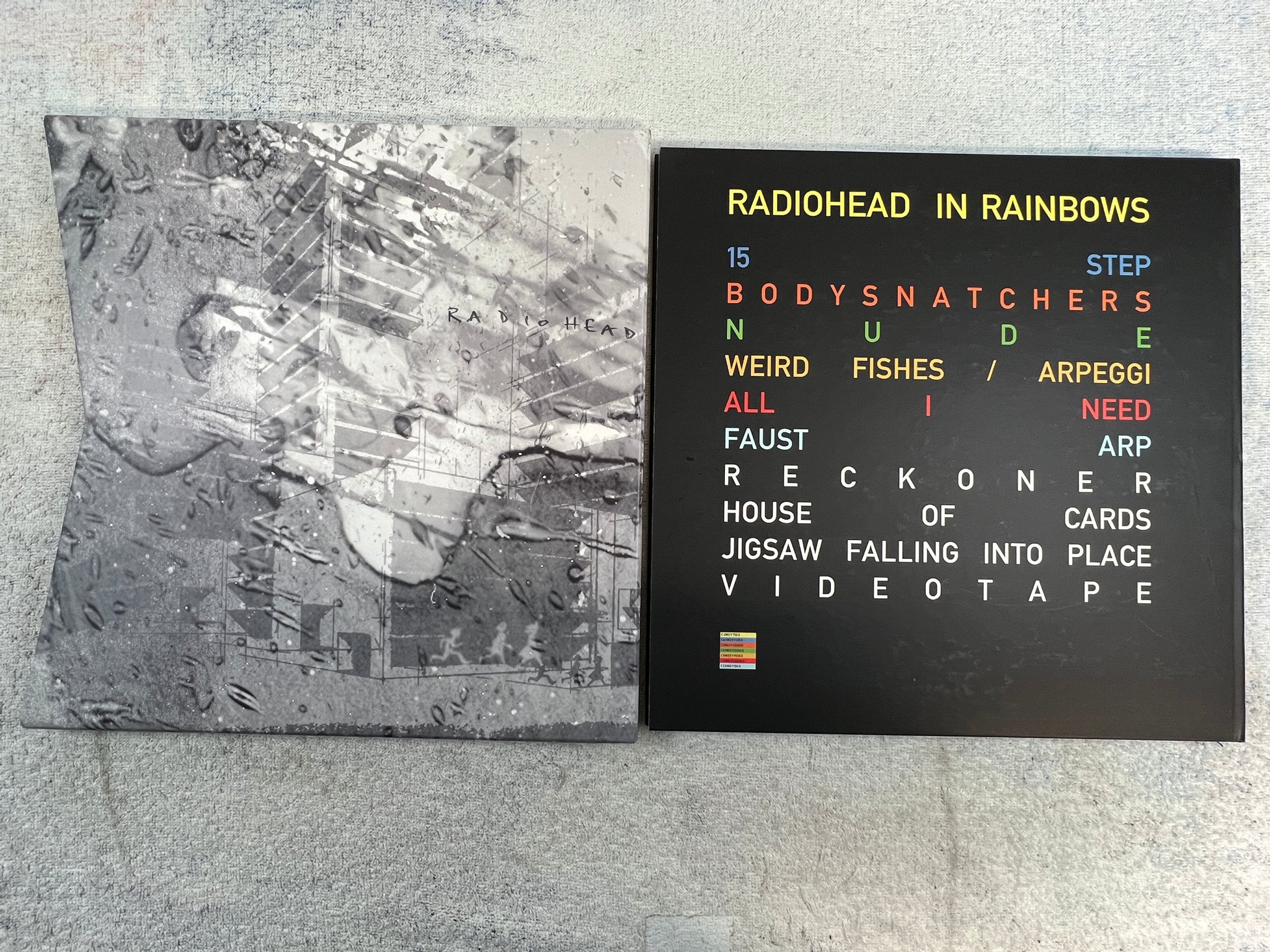 Omslagsbild för skivan RADIOHEAD In Rainbows 2xLP 2xCD Box 2007 UK ltd CDS_X_X001 ** rare **