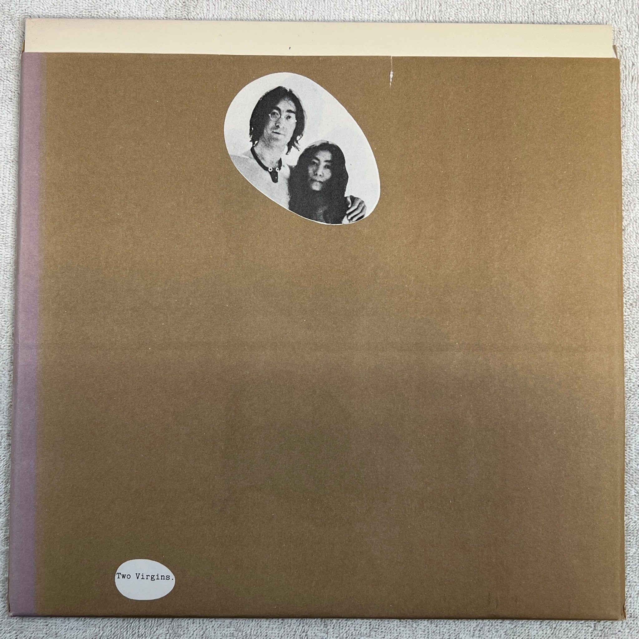 Omslagsbild för skivan JOHN LENNON & YOKO ONO two virgins LP APPLE T-5001