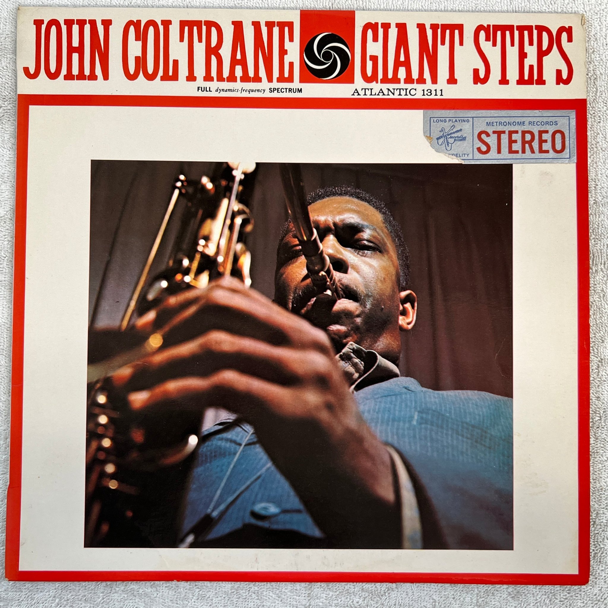 Omslagsbild för skivan JOHN COLTRANE giant steps LP Den ATLANTIC SD 1311 ** Masterpiece **