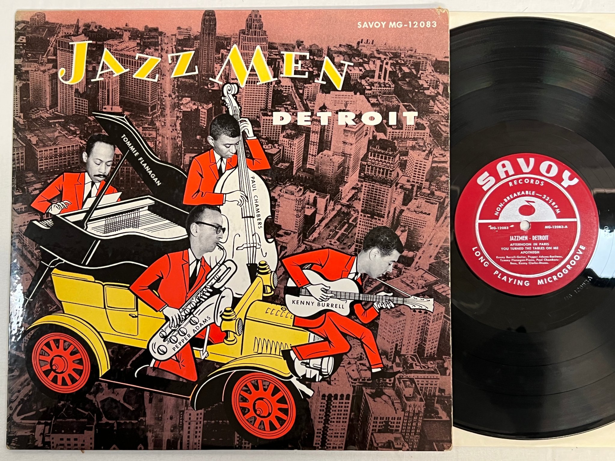 Omslagsbild för skivan JAZZMEN detroit LP -56 US SAVOY MG 12083 ** mega rare **