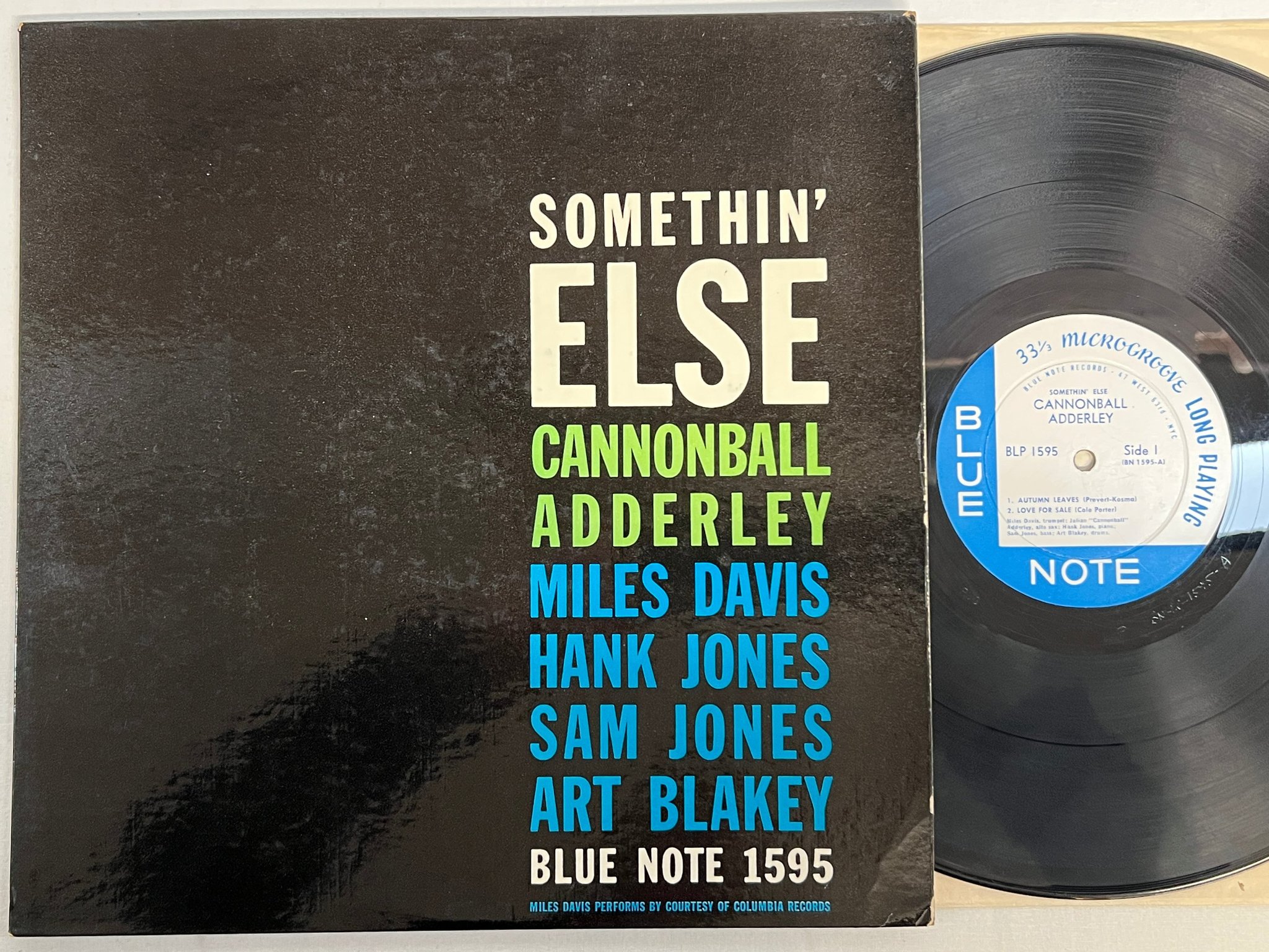 Omslagsbild för skivan CANNONBALL ADDERLEY somethin else LP -58 US BLUE NOTE BLP 1595 ** A MUST HAVE **