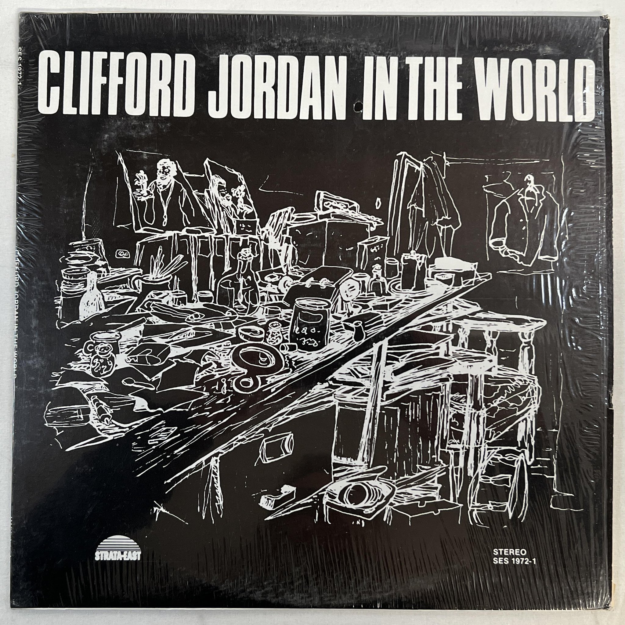 Omslagsbild för skivan CLIFFORD JORDAN in the world LP -72 US STRATA EAST SES 1972-1 *** MEGA RARE ***