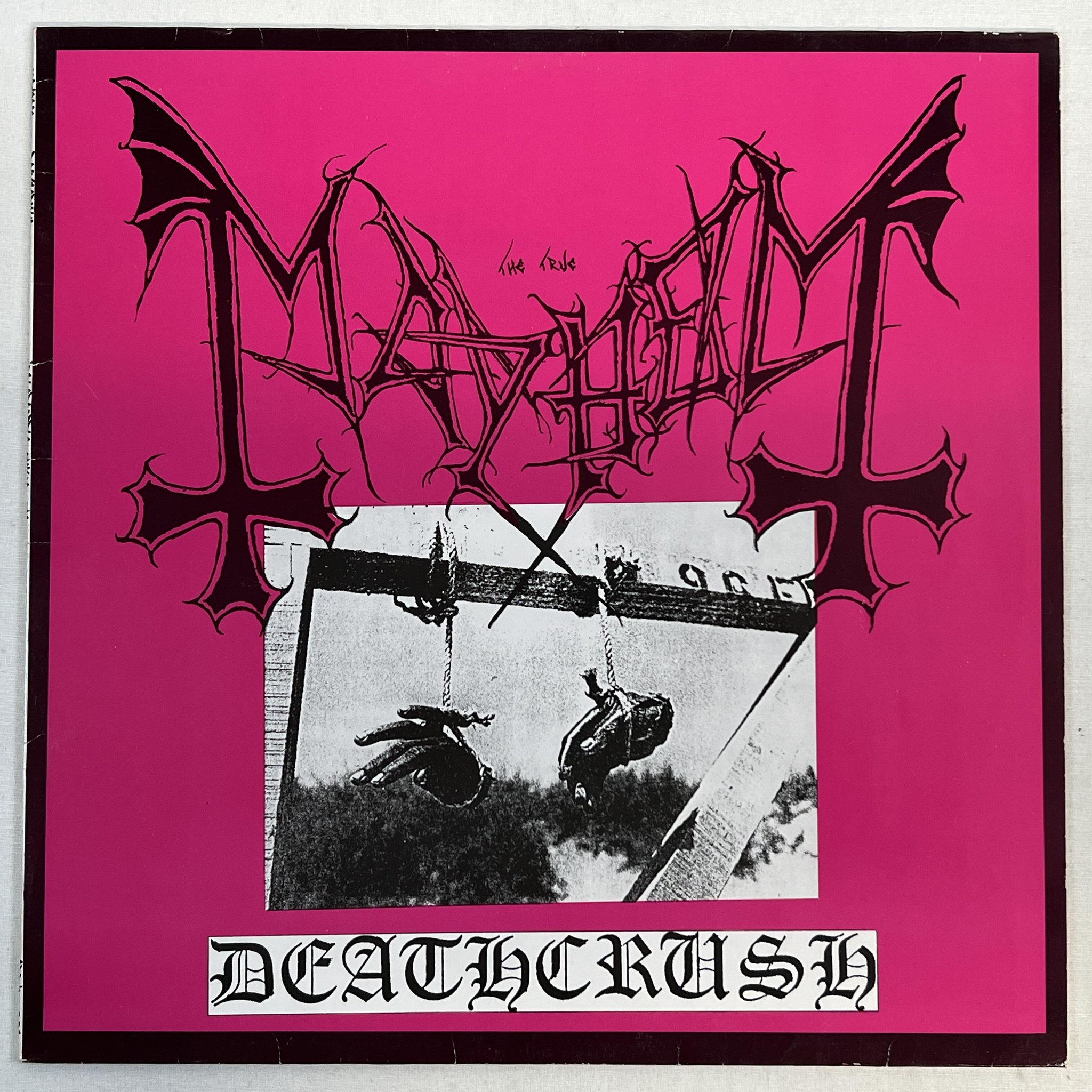 Omslagsbild för skivan MAYHEM Deathcrush MINI-ALBUM -87 Norway ** ULTRA RARE DEATH METAL MONSTER **
