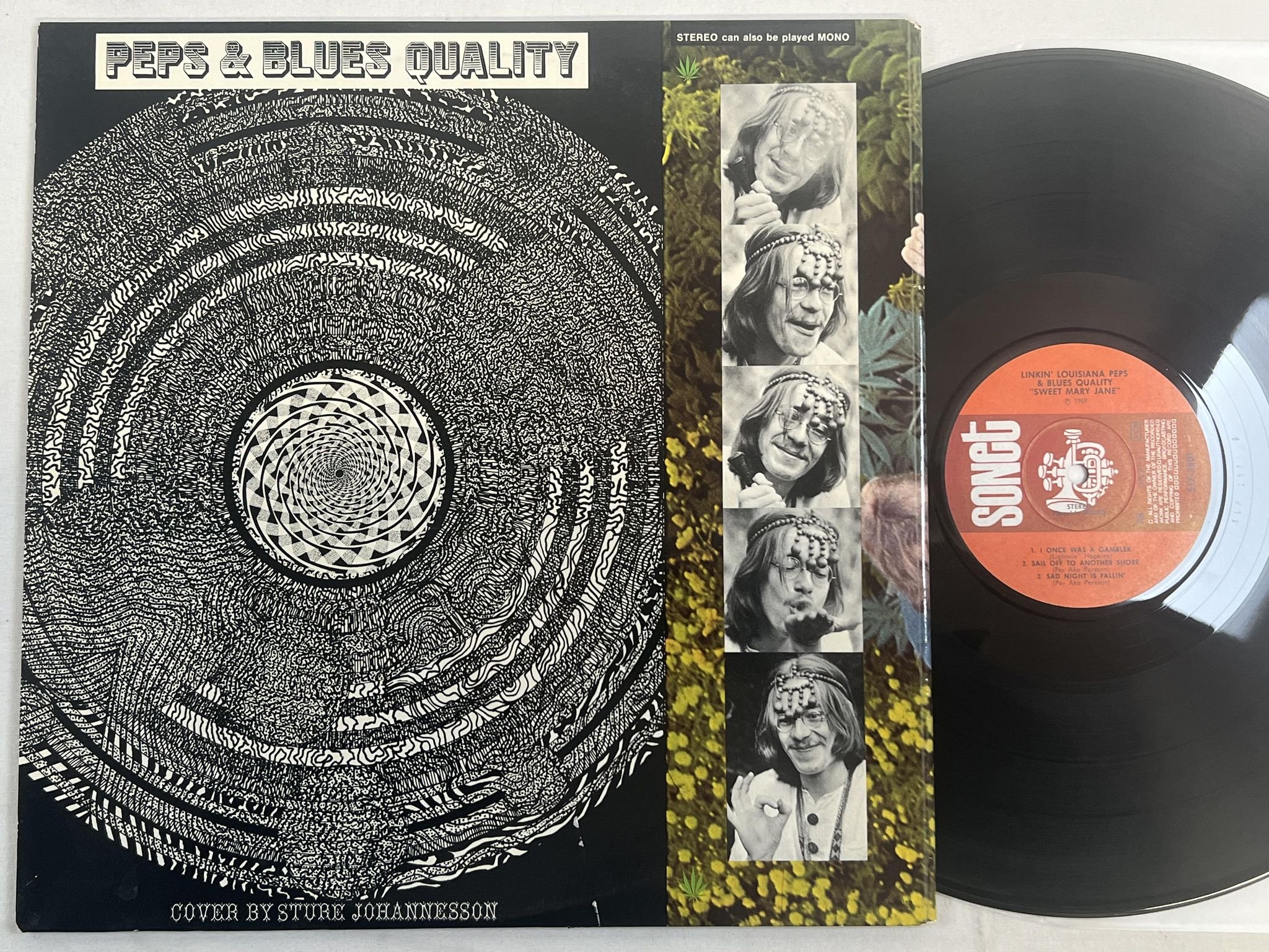Omslagsbild för skivan PEPS & BLUES QUALITY sweet Mary Jane LP -69 Swe SONET SLP 2501 ** CLASSIC **