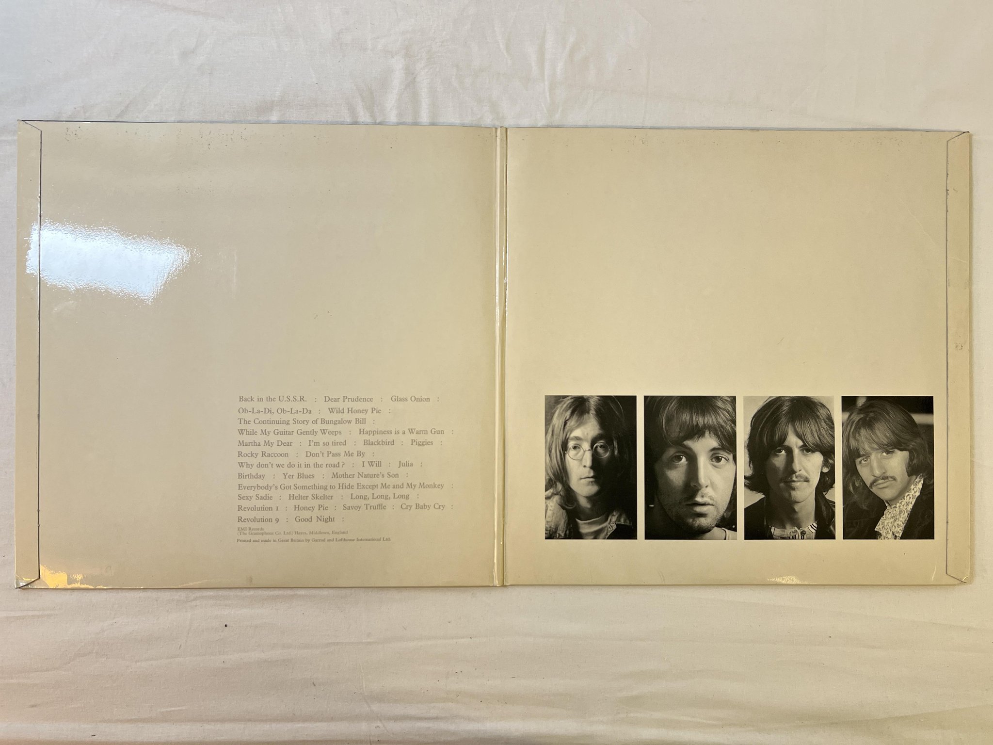 Omslagsbild för skivan THE BEATLES white album 2xLP -68 UK APPLE PCS 7068 complete #0440622