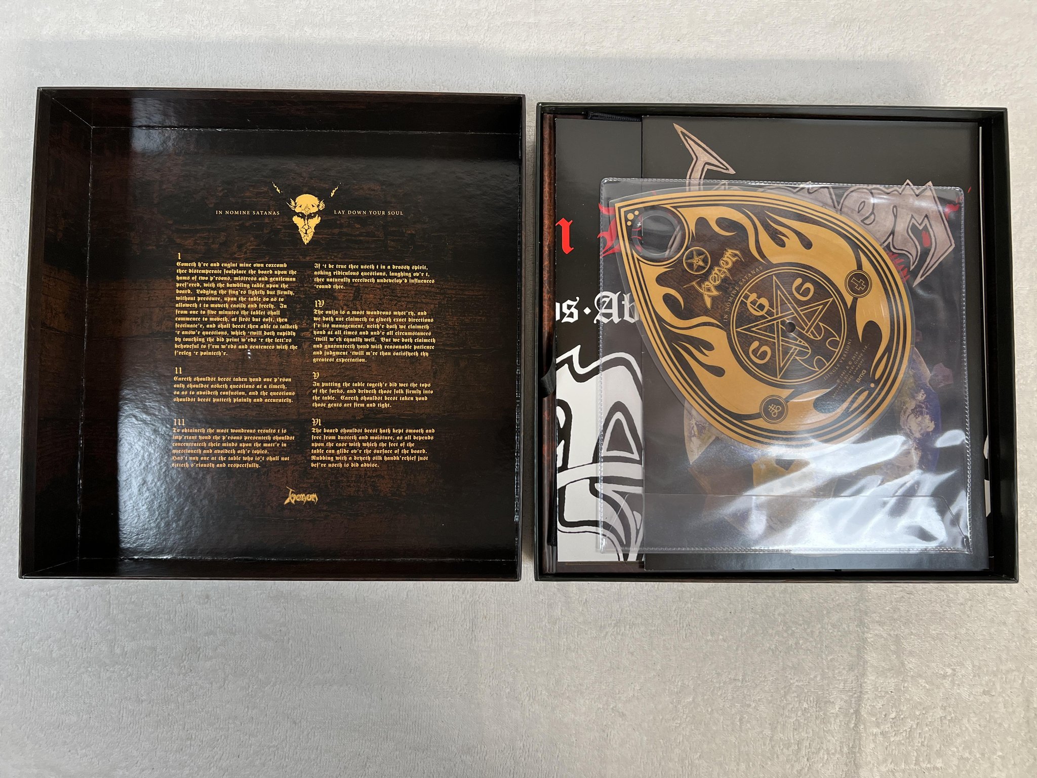 Omslagsbild för skivan VENOM In Nomine Satanas BOX SET deluxe ed 2019 BMGCAT666BOX *** BLACK METAL ***