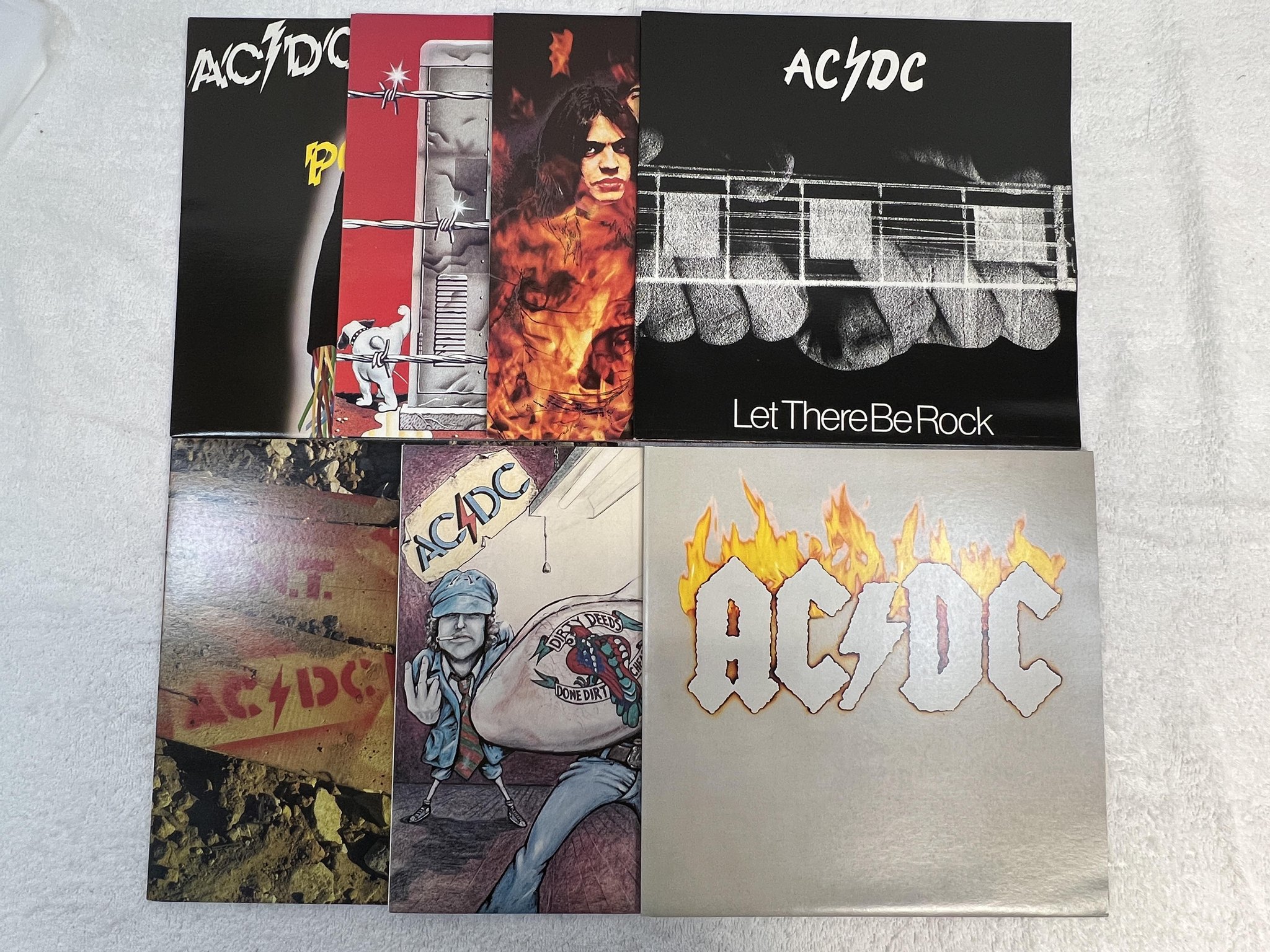 Omslagsbild för skivan AC/DC Vol one 6xLP + 12" re Aussie ALBERT PRODUCTIONS AC/DC1 *** mega rare ***