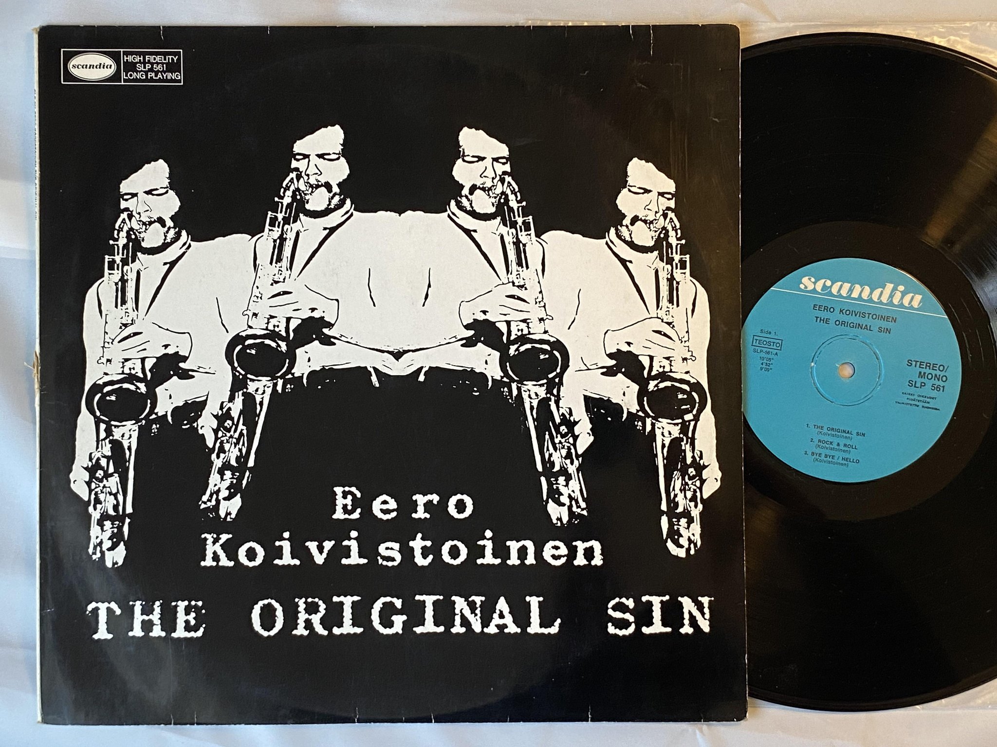 Omslagsbild för skivan EERO KOIVISTOINEN the original sin LP -71 Finland SCANDIA SLP 561 ** mega rare**