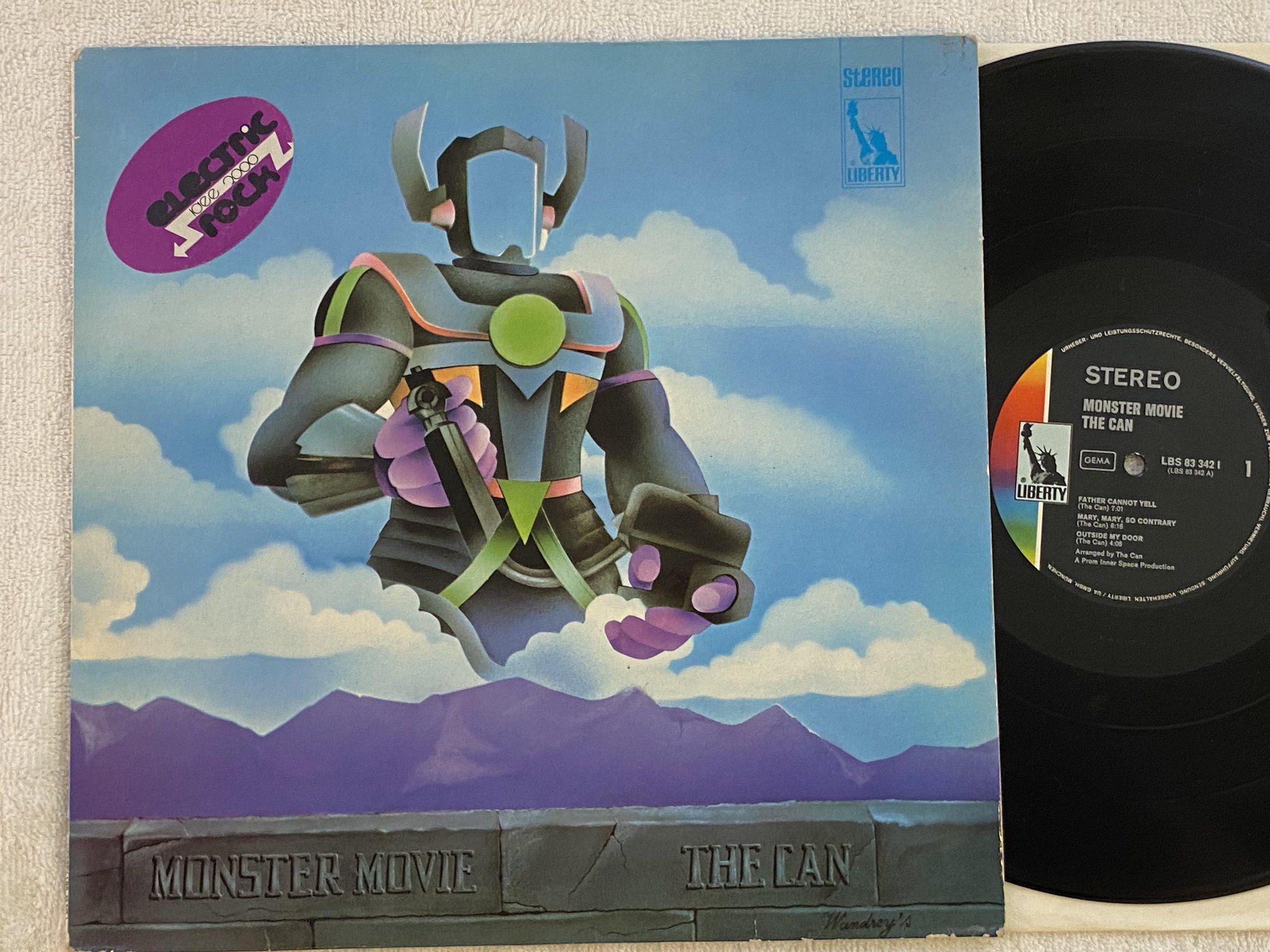 Omslagsbild för skivan CAN monster movie LP -70 Ger LIBERTY LBS 83342 I *** KRAUTROCK ***