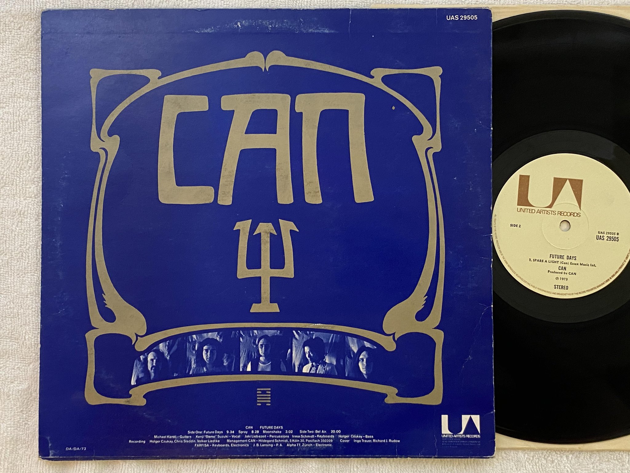 Omslagsbild för skivan CAN future days LP -73 UK UNITED ARTISTS UAS 29505 *** CLASSIC KRAUTROCK ***