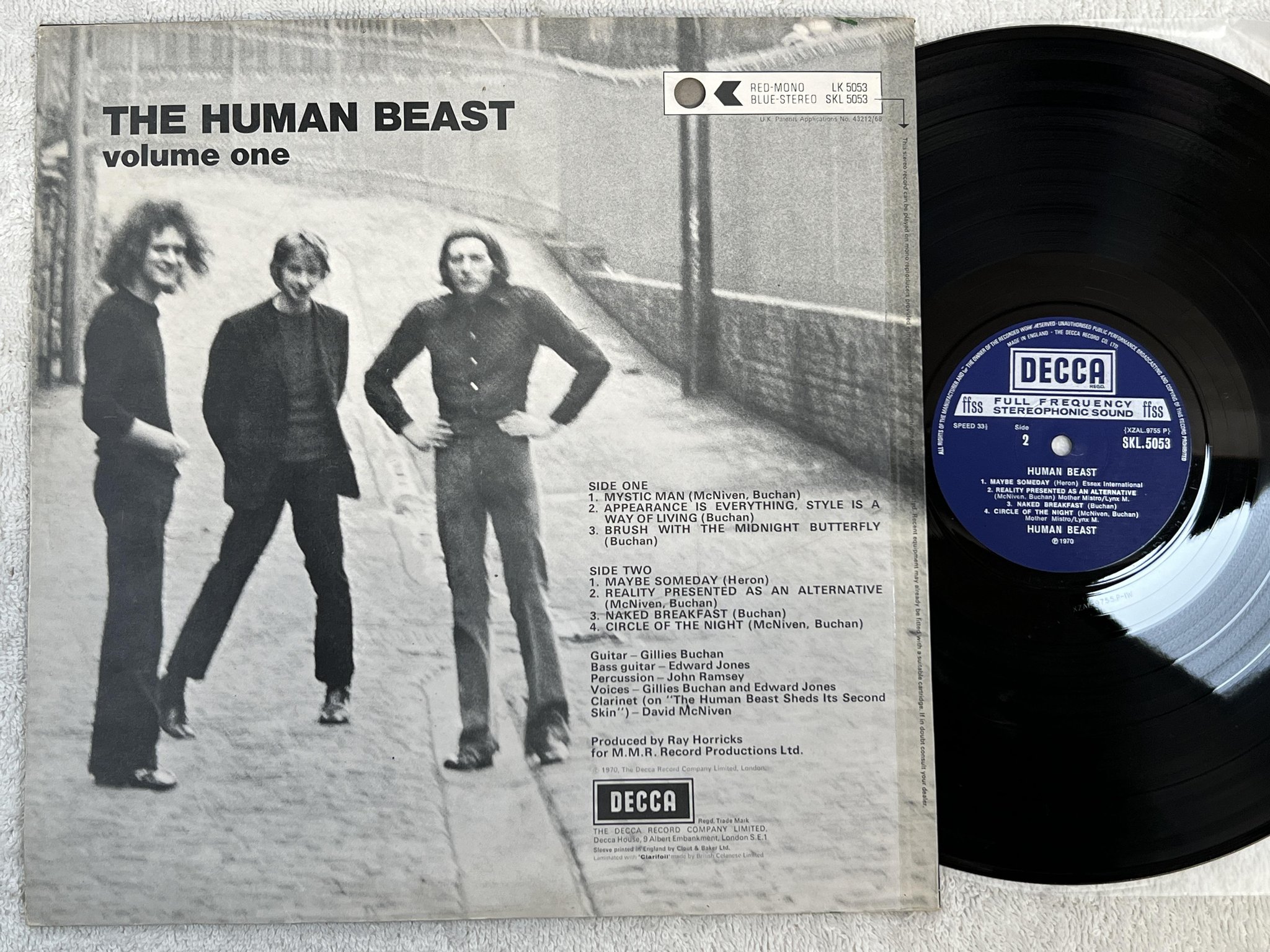 Omslagsbild för skivan THE HUMAN BEAST volume one LP -70 UK DECCA SKL 5053 *** MONSTER RARE ***