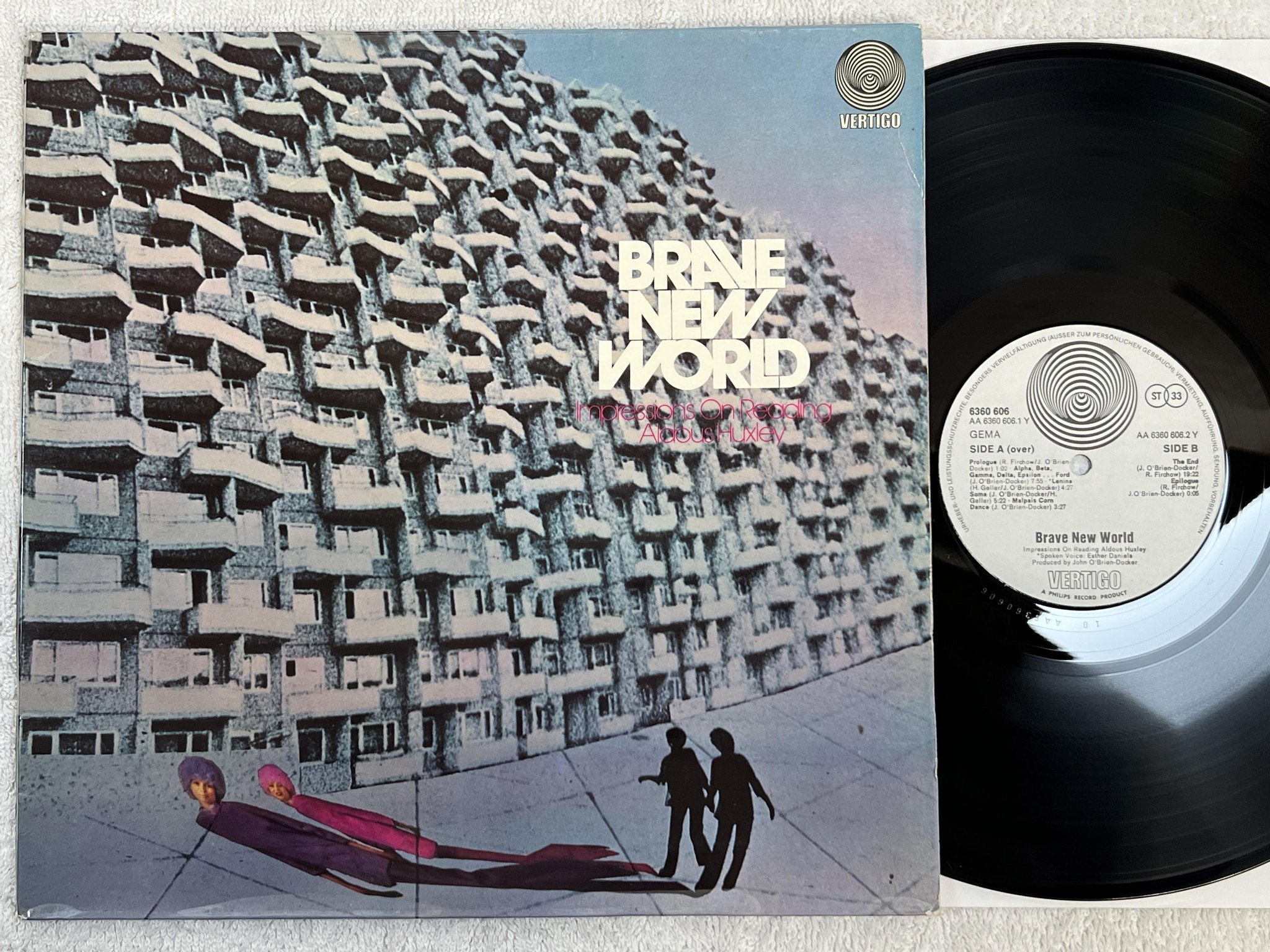 Omslagsbild för skivan BRAVE NEW WORLD Impressions On.. LP -72 Ger VERTIGO 6360606 *** MEGA RARE ***