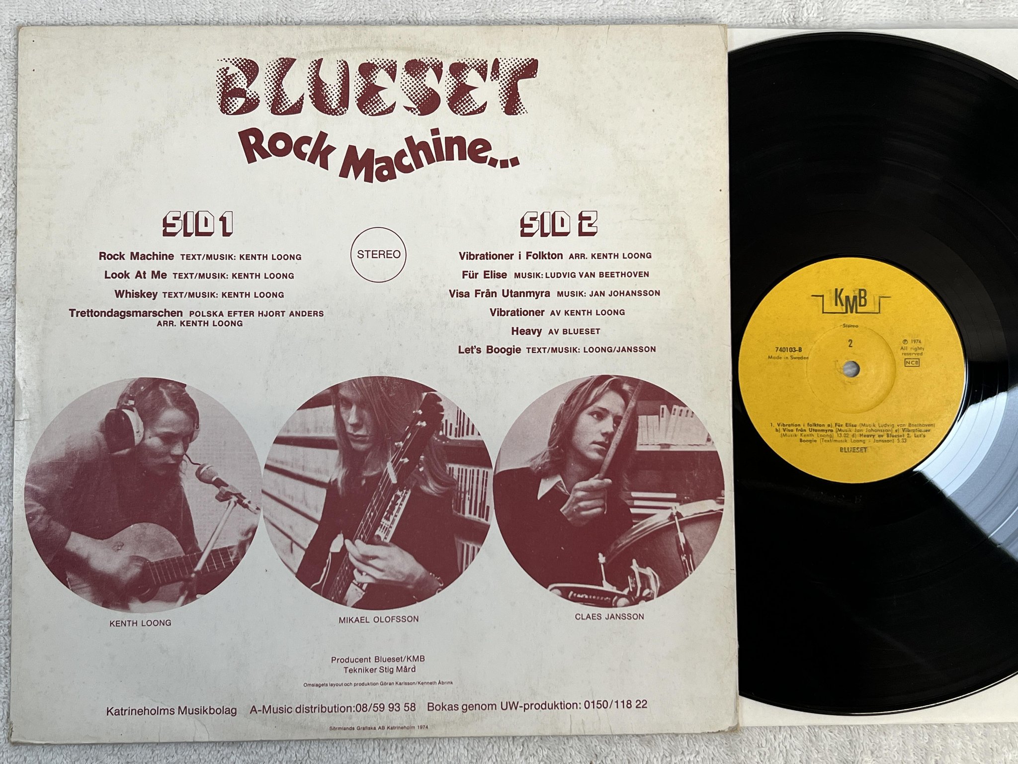 Omslagsbild för skivan BLUESET Rock Machine LP -74 KMB 740103 **** RARE PSYCH ****