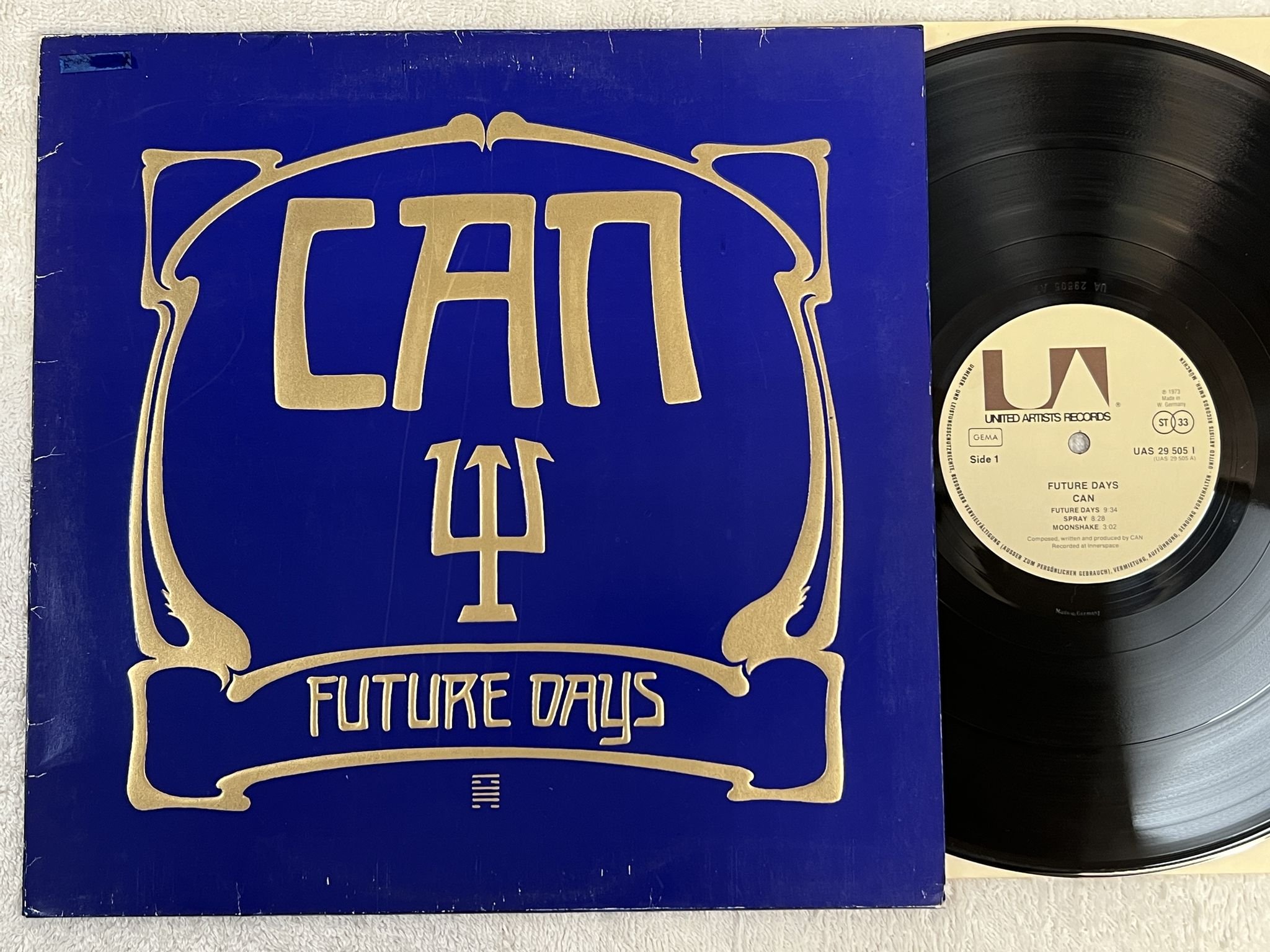 Omslagsbild för skivan CAN future days LP -73 Ger UNITED ARTISTS UAS 29505 I *** RARE KRAUTROCK ***