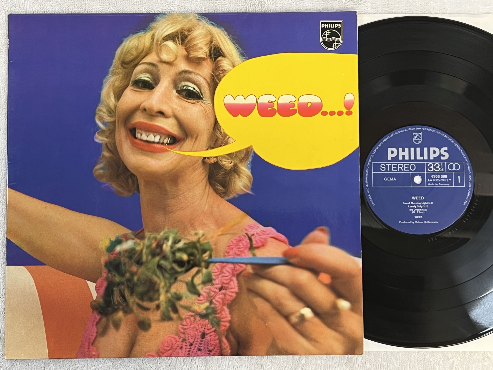 Omslagsbild för skivan WEED s/t LP -71 Ger PHILIPS 6305 096 *** MEGA RARE PSYCH KRAUT ****