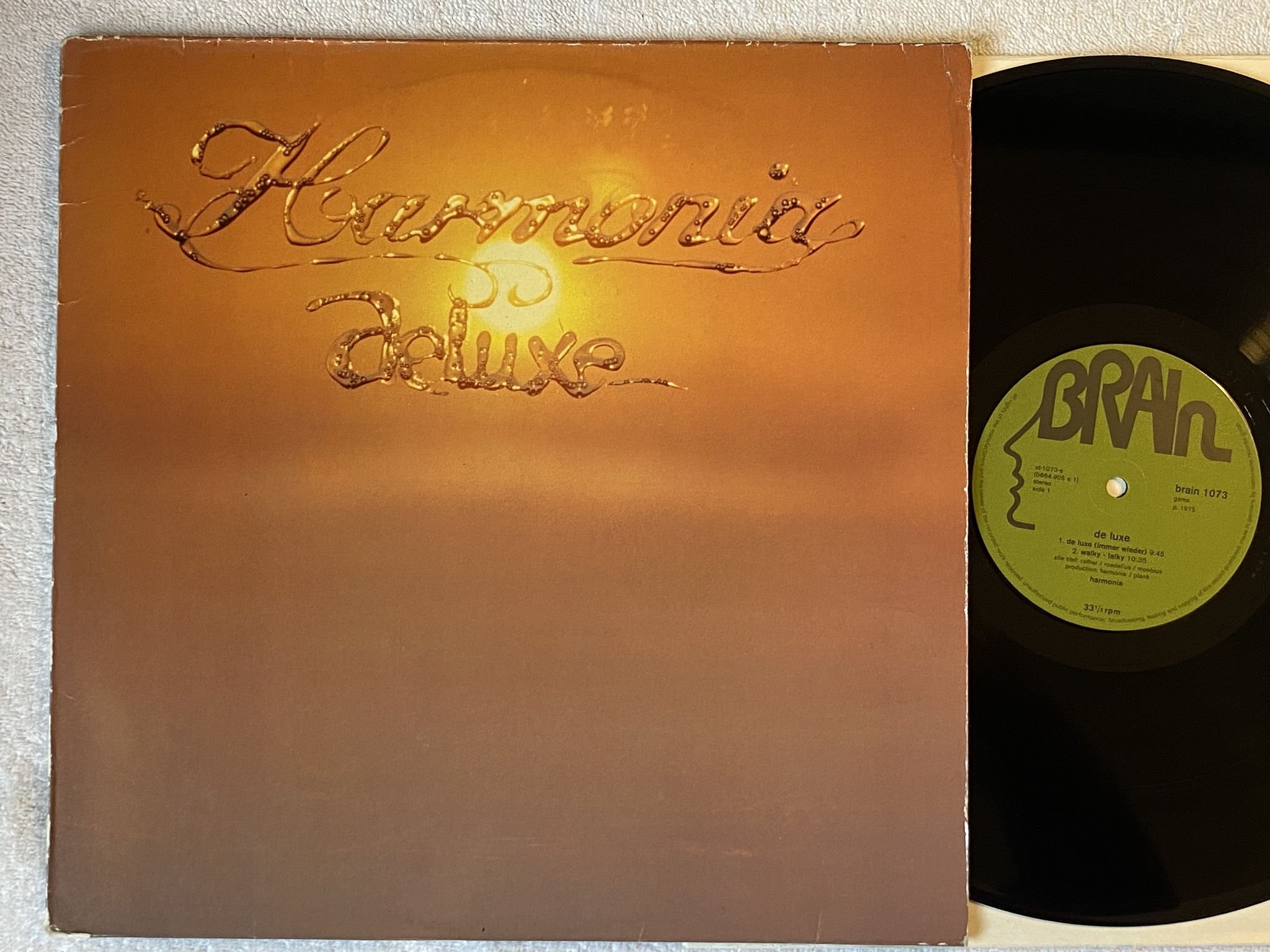 Omslagsbild för skivan HARMONIA de luxe LP -75 Ger BRAIN 1073 **** Krautrock ****