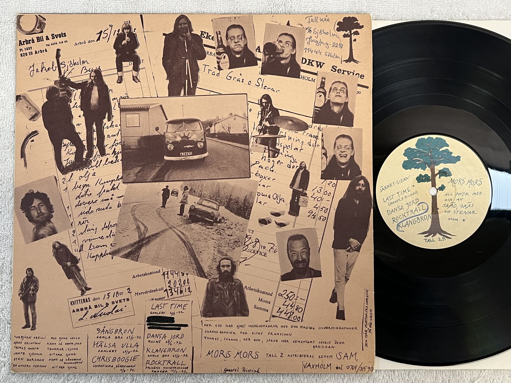 Omslagsbild för skivan TRÄD GRÄS OCH STENAR Mors Mors LP -73 Swe TALL 2 *** RARE PSYCH ROCK ***