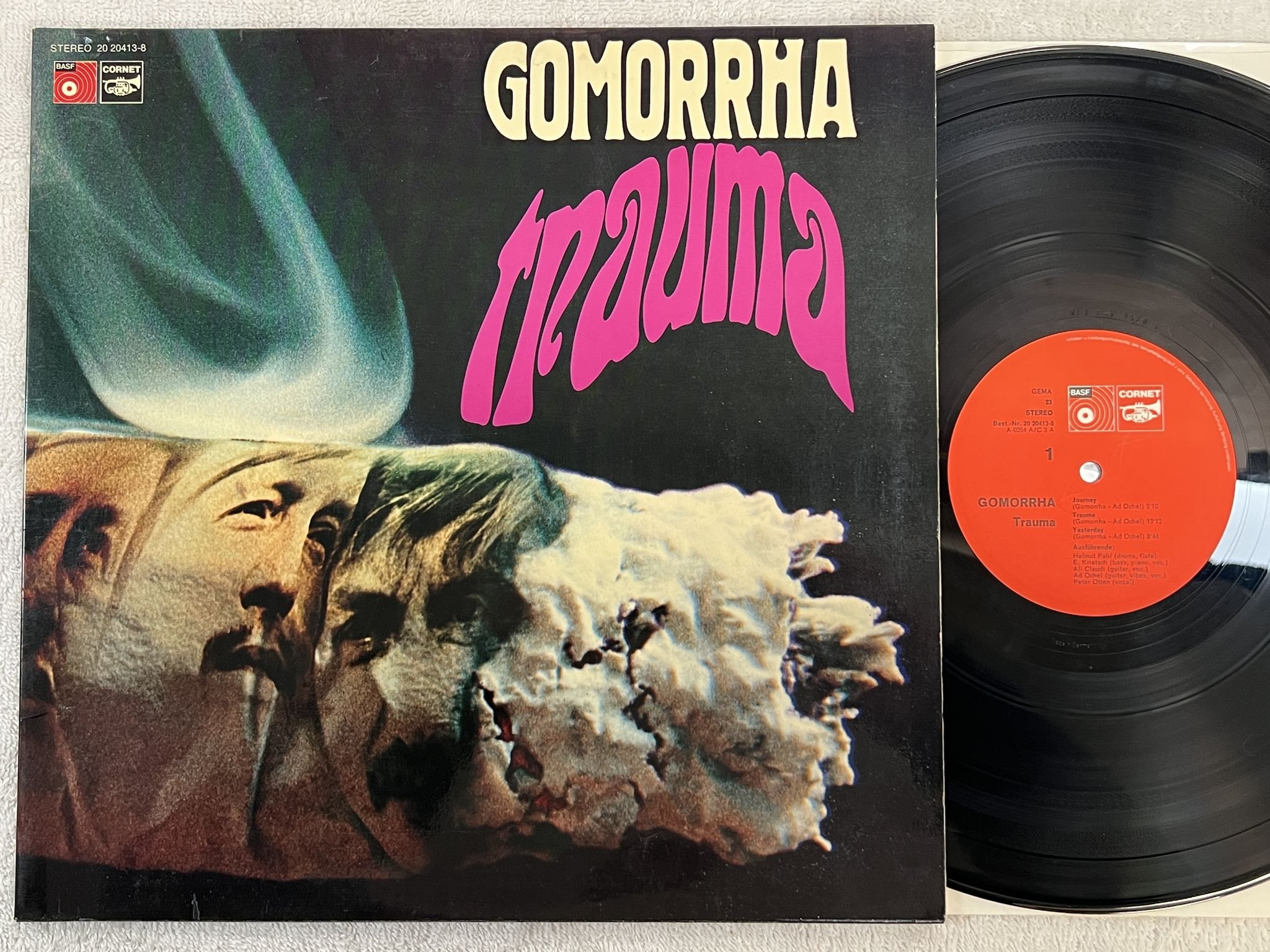 Omslagsbild för skivan GOMORRHA trauma LP -71 Ger BASF 20 20413-8 *** RARE PSYCH / KRAUT ***