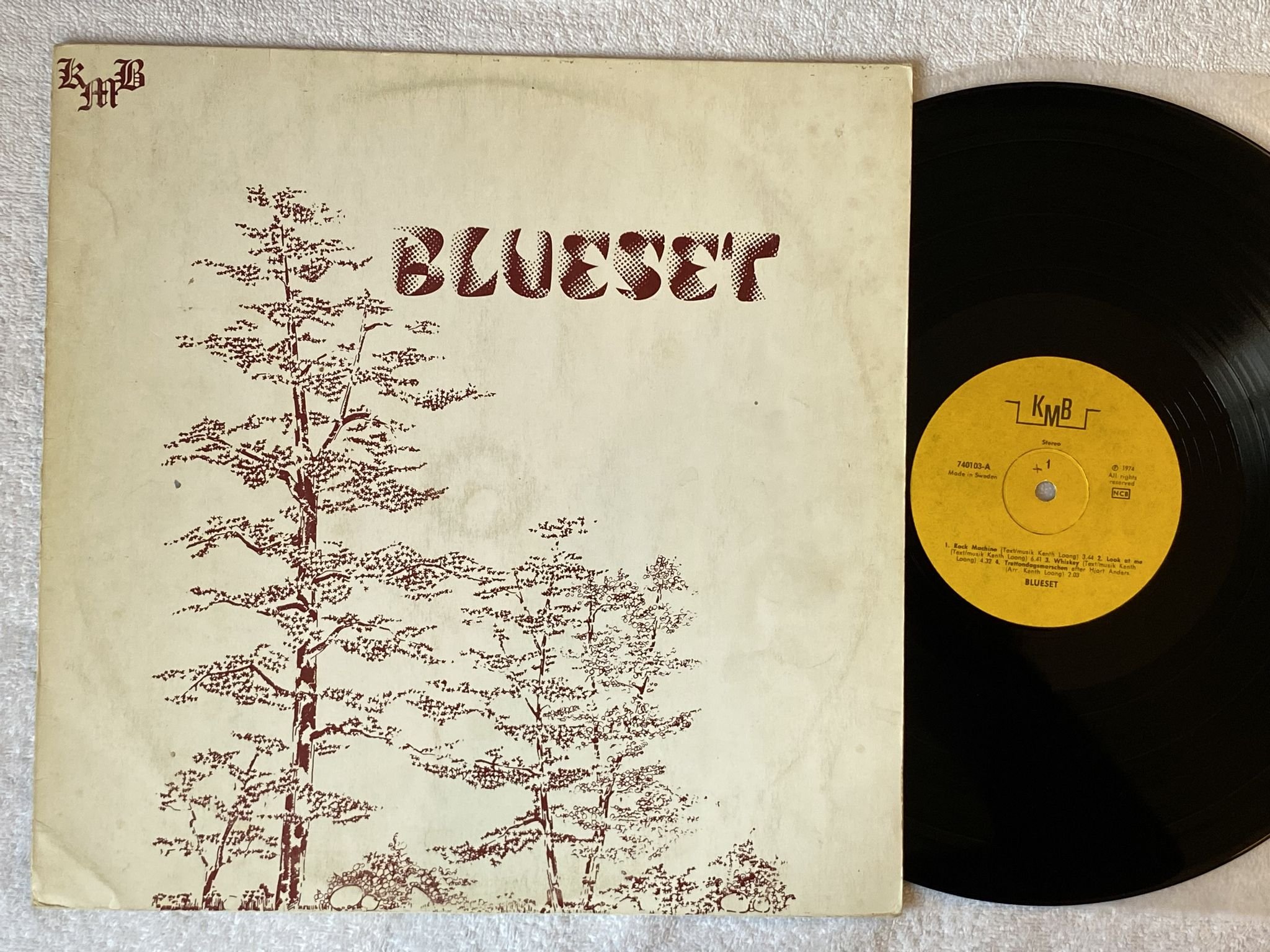 Omslagsbild för skivan BLUESET Rock Machine LP -74 Swe KMB 740103 *** MEGA RARE PSYCH ***