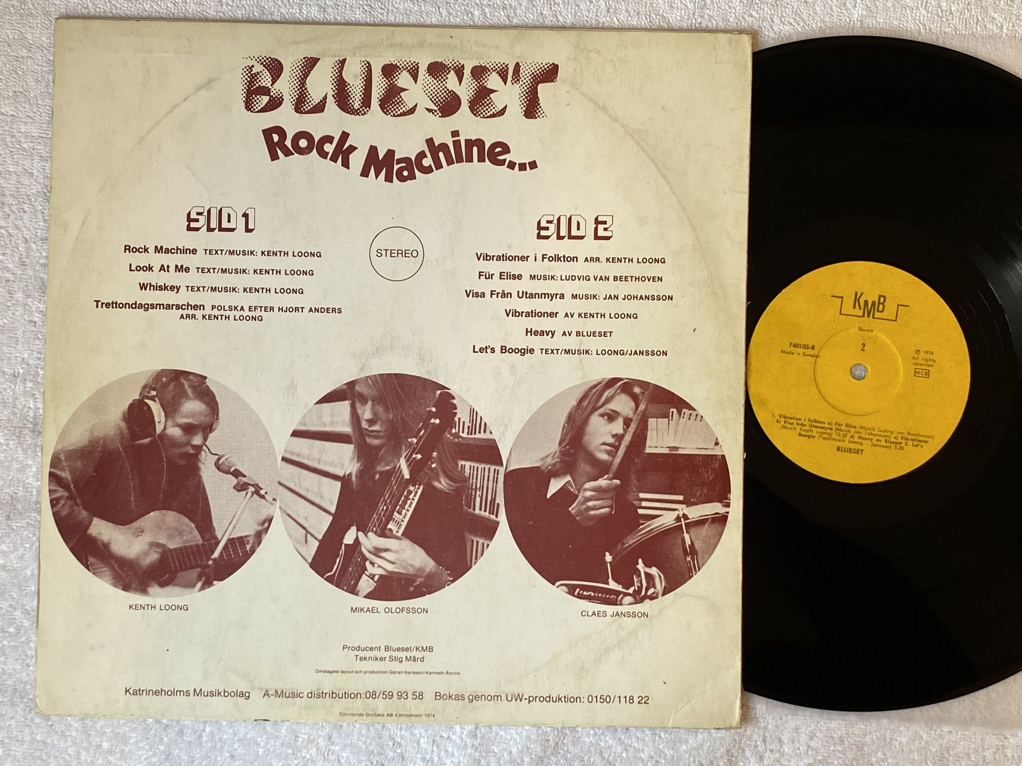 Omslagsbild för skivan BLUESET Rock Machine LP -74 Swe KMB 740103 *** MEGA RARE PSYCH ***