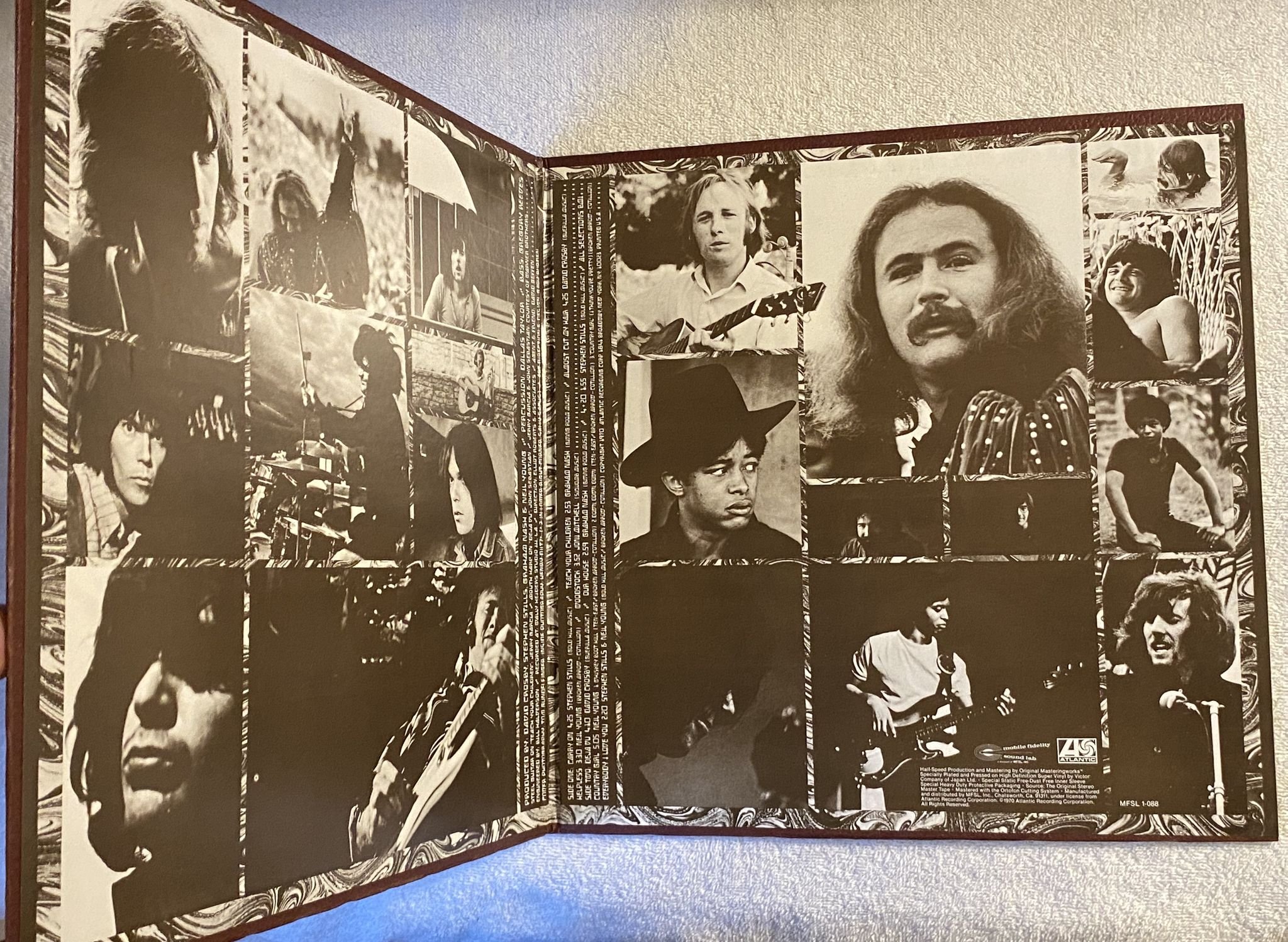 Omslagsbild för skivan CROSBY STILLS NASH & YOUNG Déjà Vu LP -83 MFSL 1-088 ** Rare Audiophile **