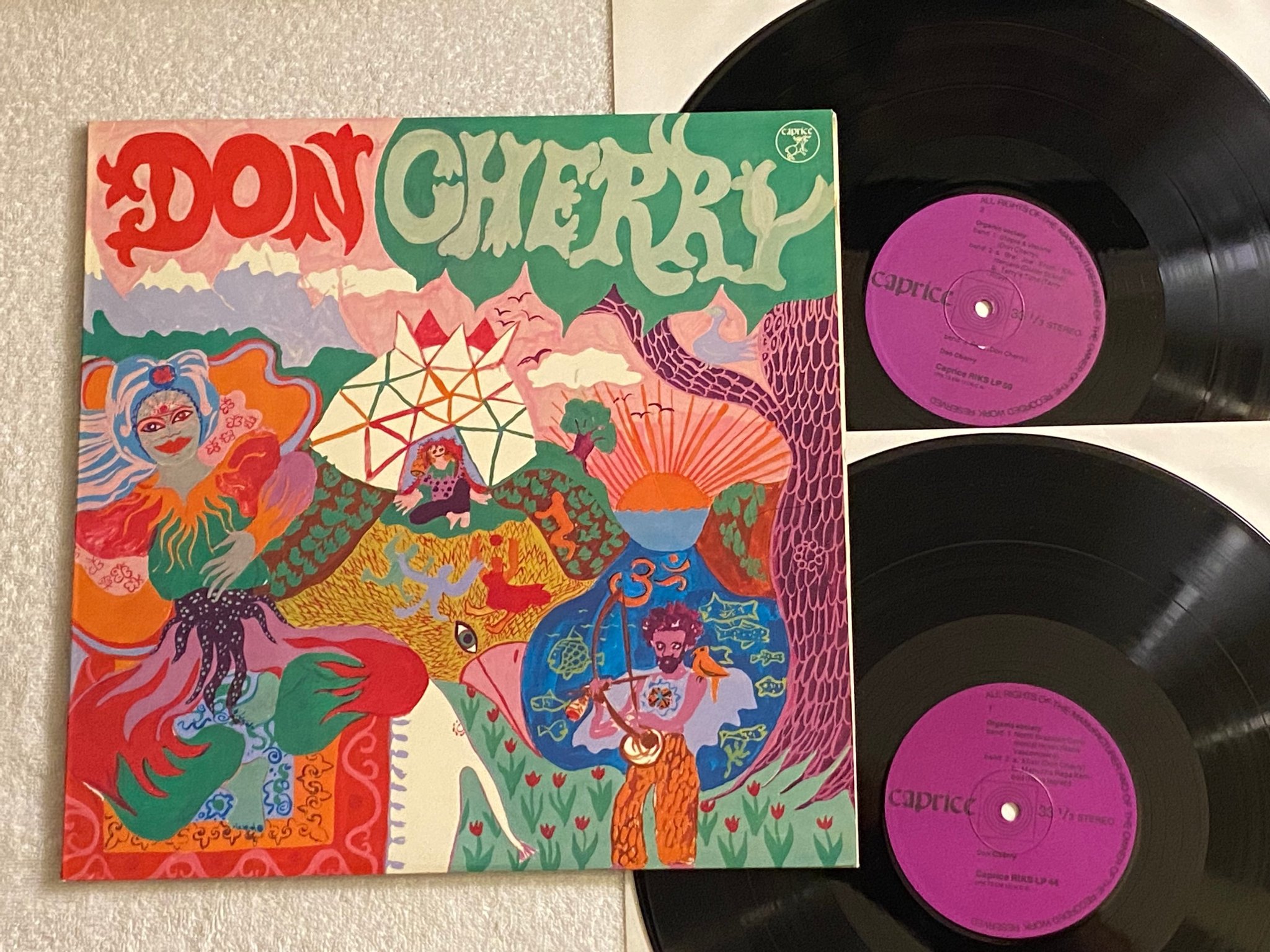 Omslagsbild för skivan DON CHERRY Organic Music Society 2xLP -73 CAPRICE RIKS LP 44-50 ** FREE JAZZ **