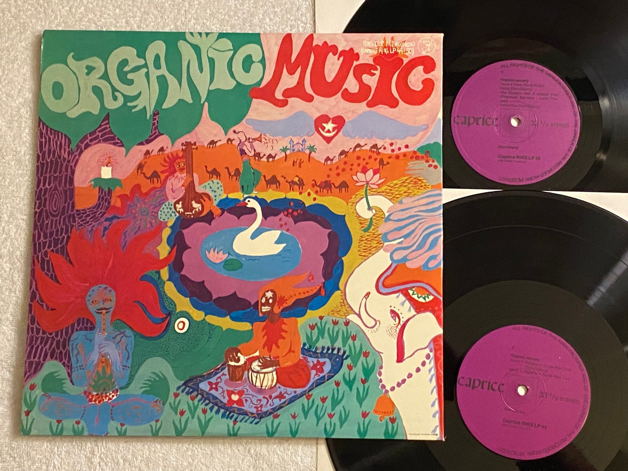 Omslagsbild för skivan DON CHERRY Organic Music Society 2xLP -73 CAPRICE RIKS LP 44-50 ** FREE JAZZ **