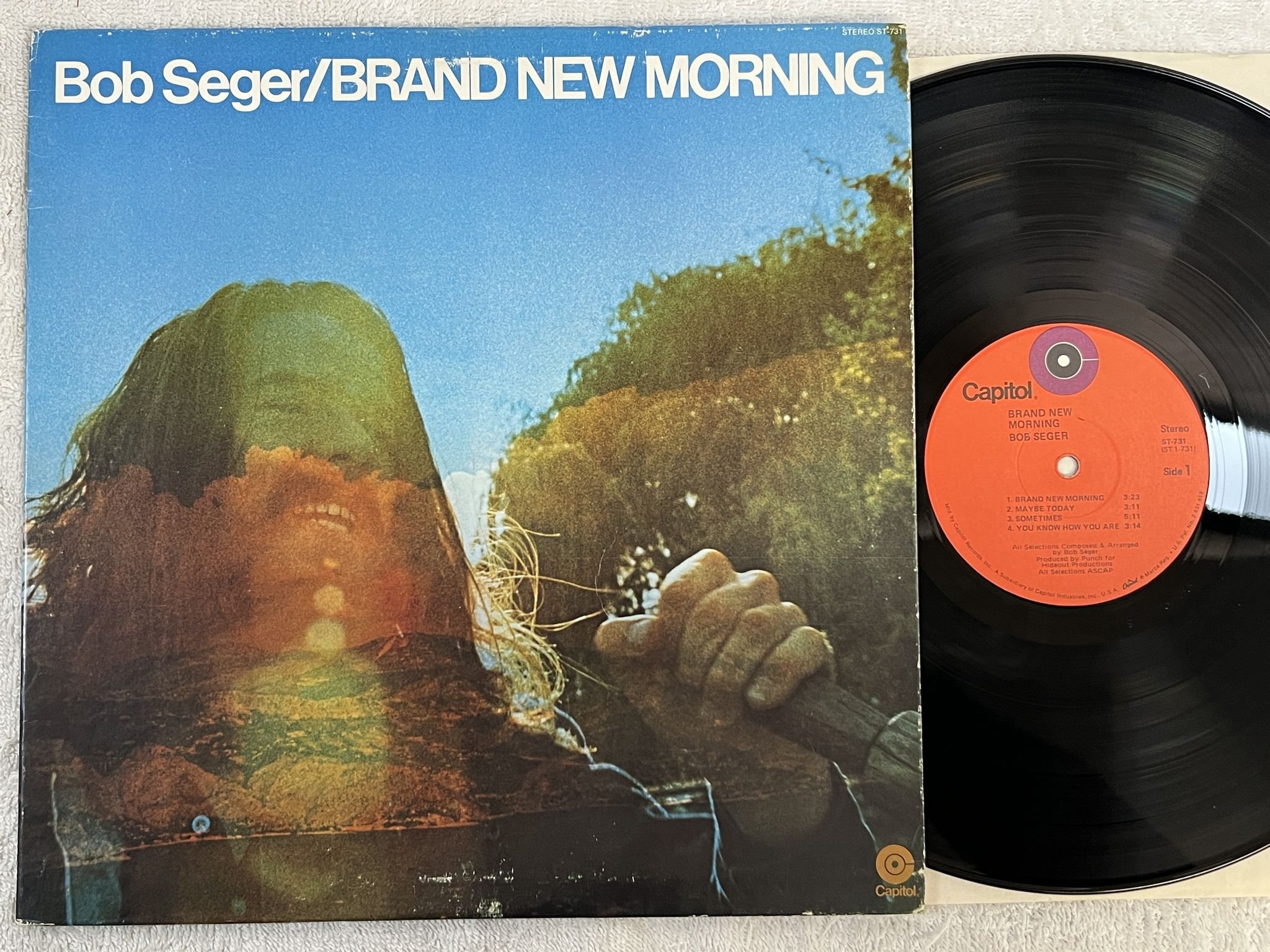 Omslagsbild för skivan BOB SEGER brand new morning LP US CAPITOL ST-731