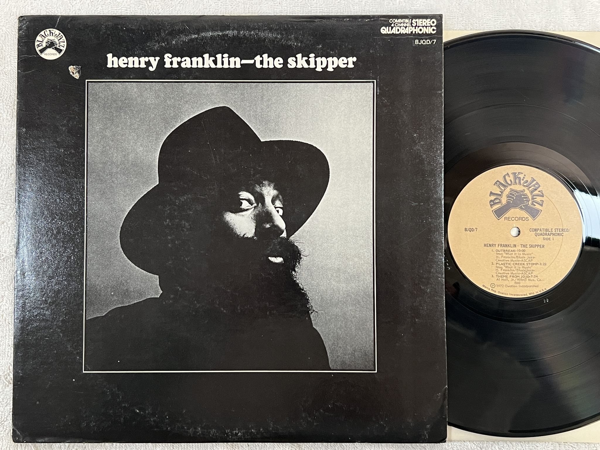 Omslagsbild för skivan HENRY FRANKLIN the skipper LP -72 US BLACK JAZZ BJQD 7