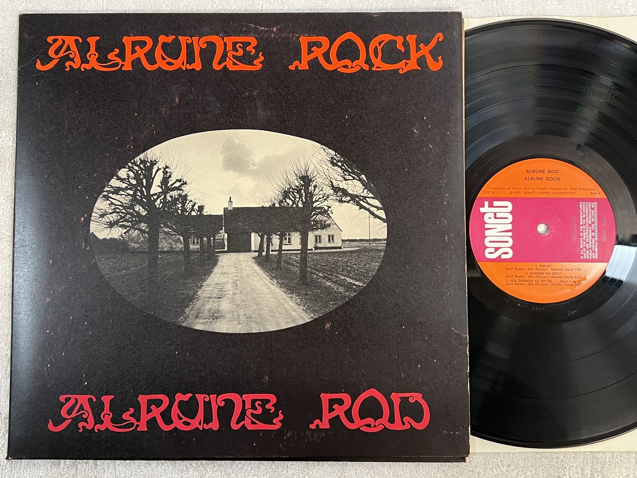 Omslagsbild för skivan ALRUNE ROD Alrune Rock LP -72 Den SONET SLPS 1537 ** PSYCH / BLUES **