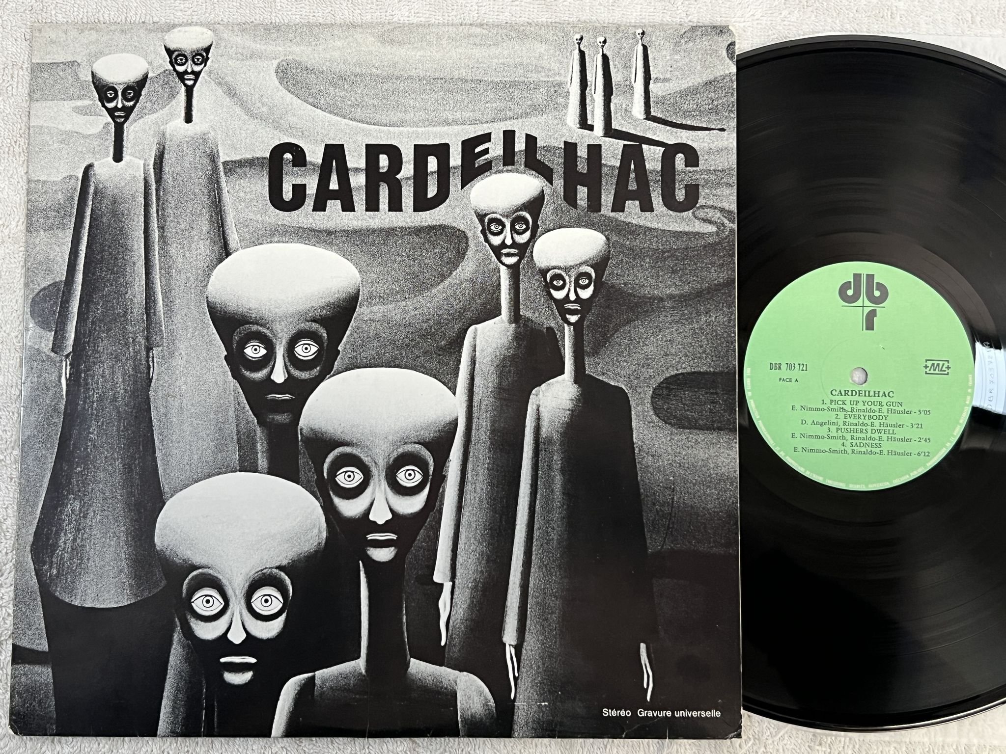 Omslagsbild för skivan CARDEILHAC s/t LP -71 Switzerland DBR 703 721 *** MEGA RARE HARD PROG ***