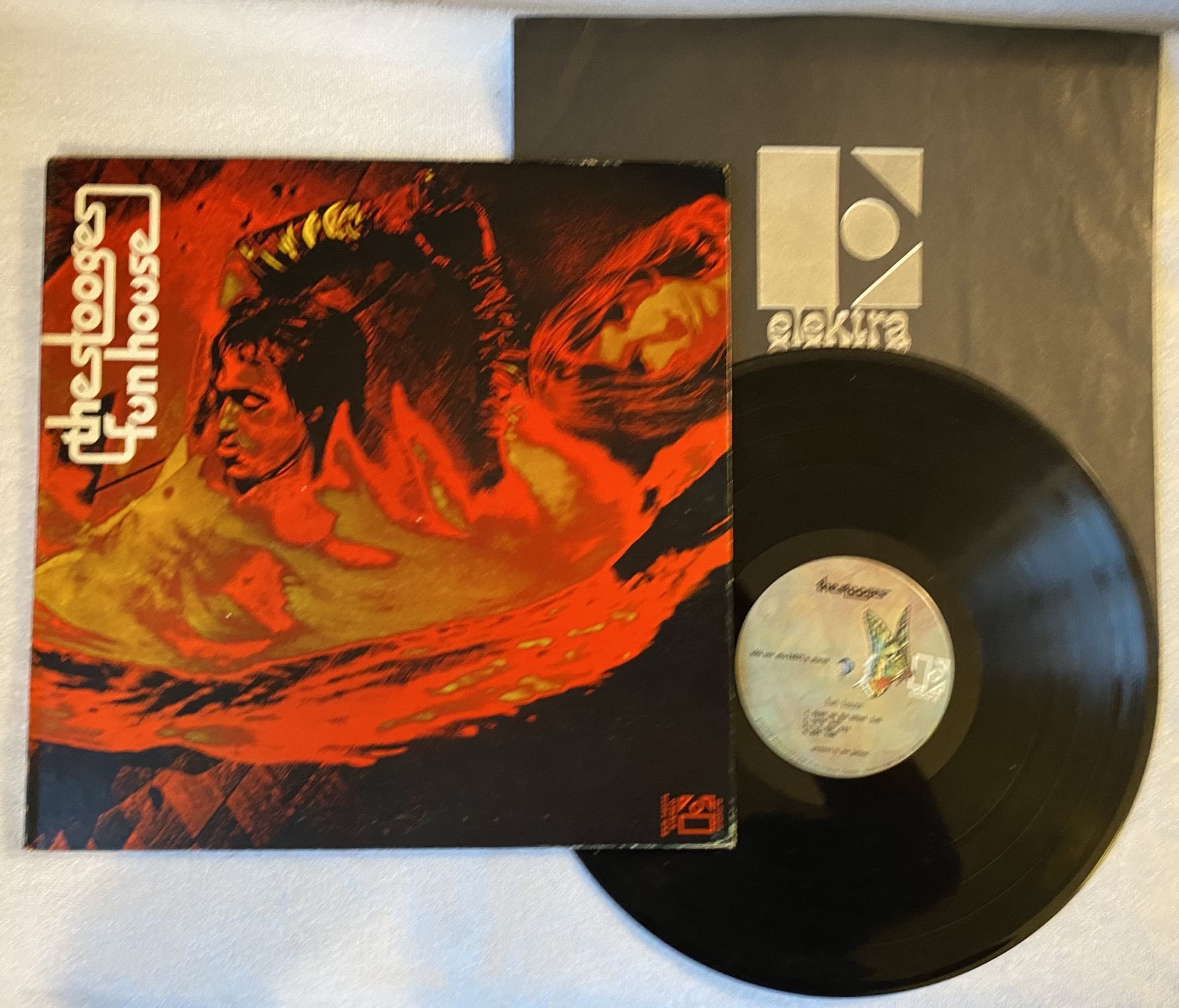 Omslagsbild för skivan THE STOOGES fun house LP -70 US ELEKTRA EKS 74071 *** Butterfly labels ***