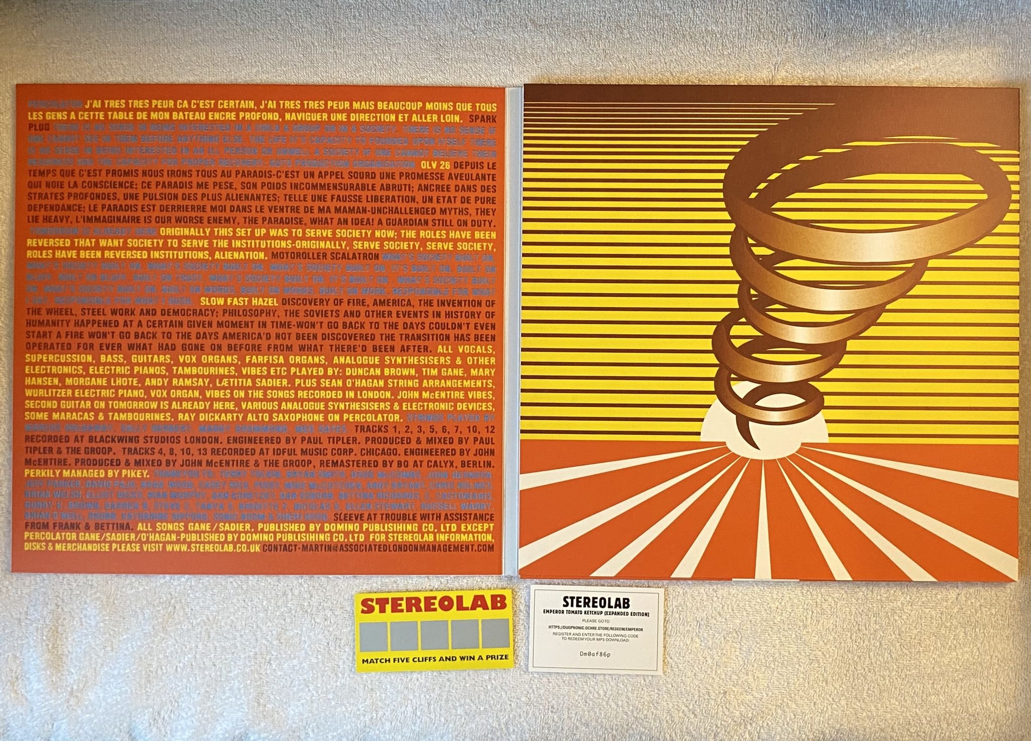 Omslagsbild för skivan STEREOLAB Emperor Tomato Ketchup 3xLP 2019 Eu D-UHF-D11RC LTD / NUMBERED 97/500