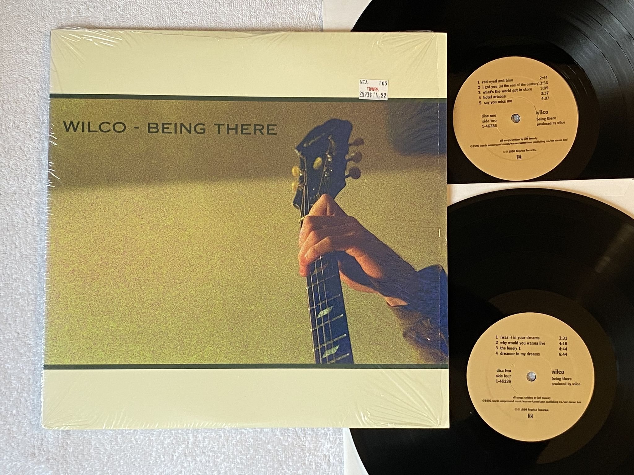 Omslagsbild för skivan WILCO being there 2xLP -96 US REPRISE 1-46236 *** Country Rock ***