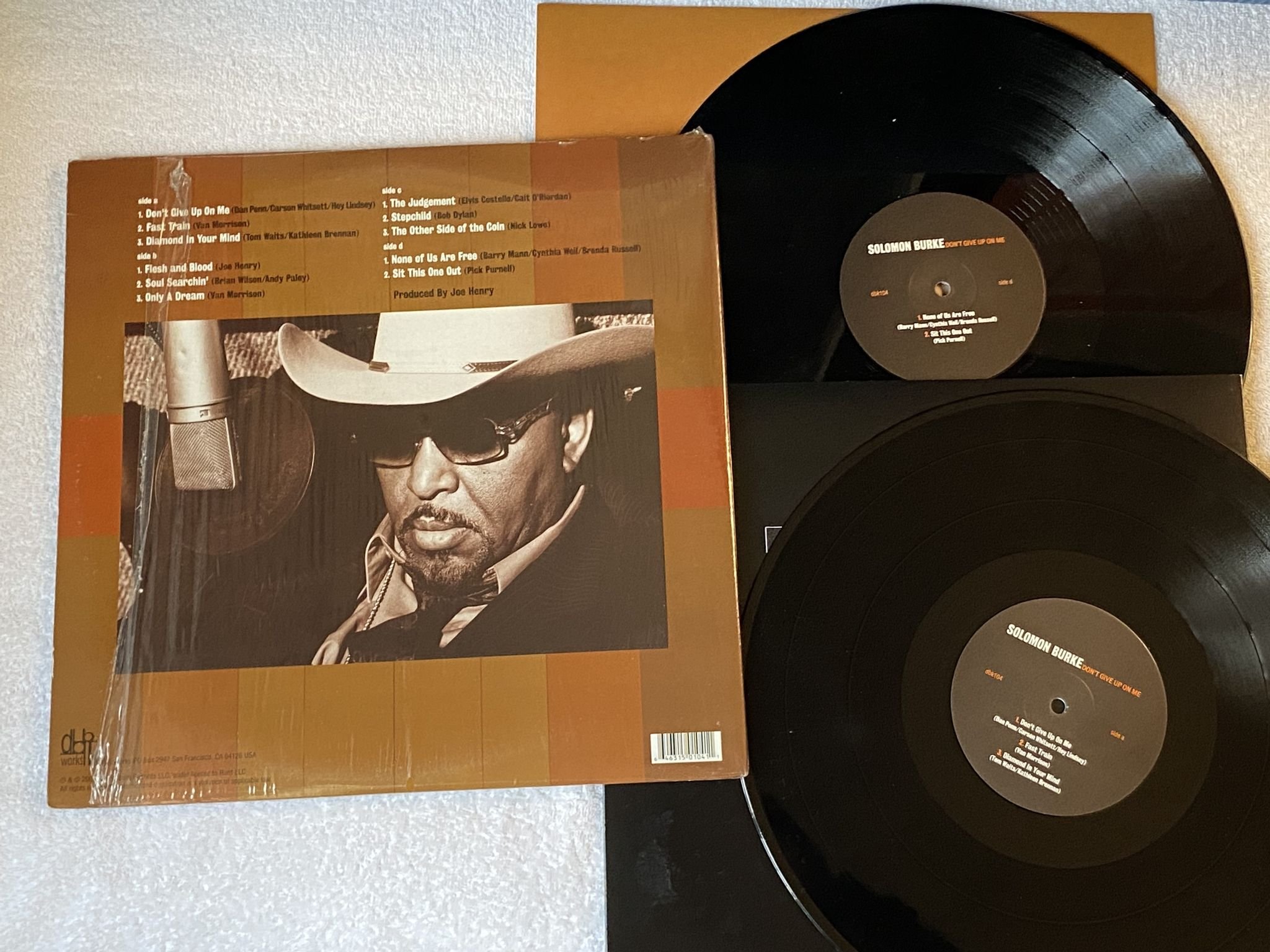 Omslagsbild för skivan SOLOMON BURKE Don't Give Up On Me 2xLP 2002 US DBK104 *** Soul ***