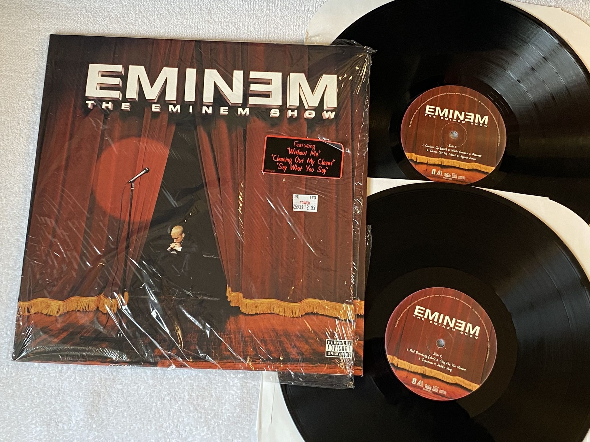 Omslagsbild för skivan EMINEM The Eminem Show 2xLP 2002 US INTERSCOPE 0694932901 *** RARE OG ***