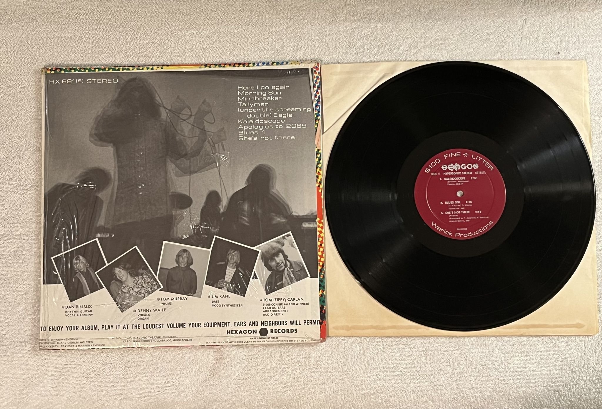 Omslagsbild för skivan THE LITTER $100 Fine LP -68 US hexagon 681 (S) *** MEGA RARE PSYCH ***