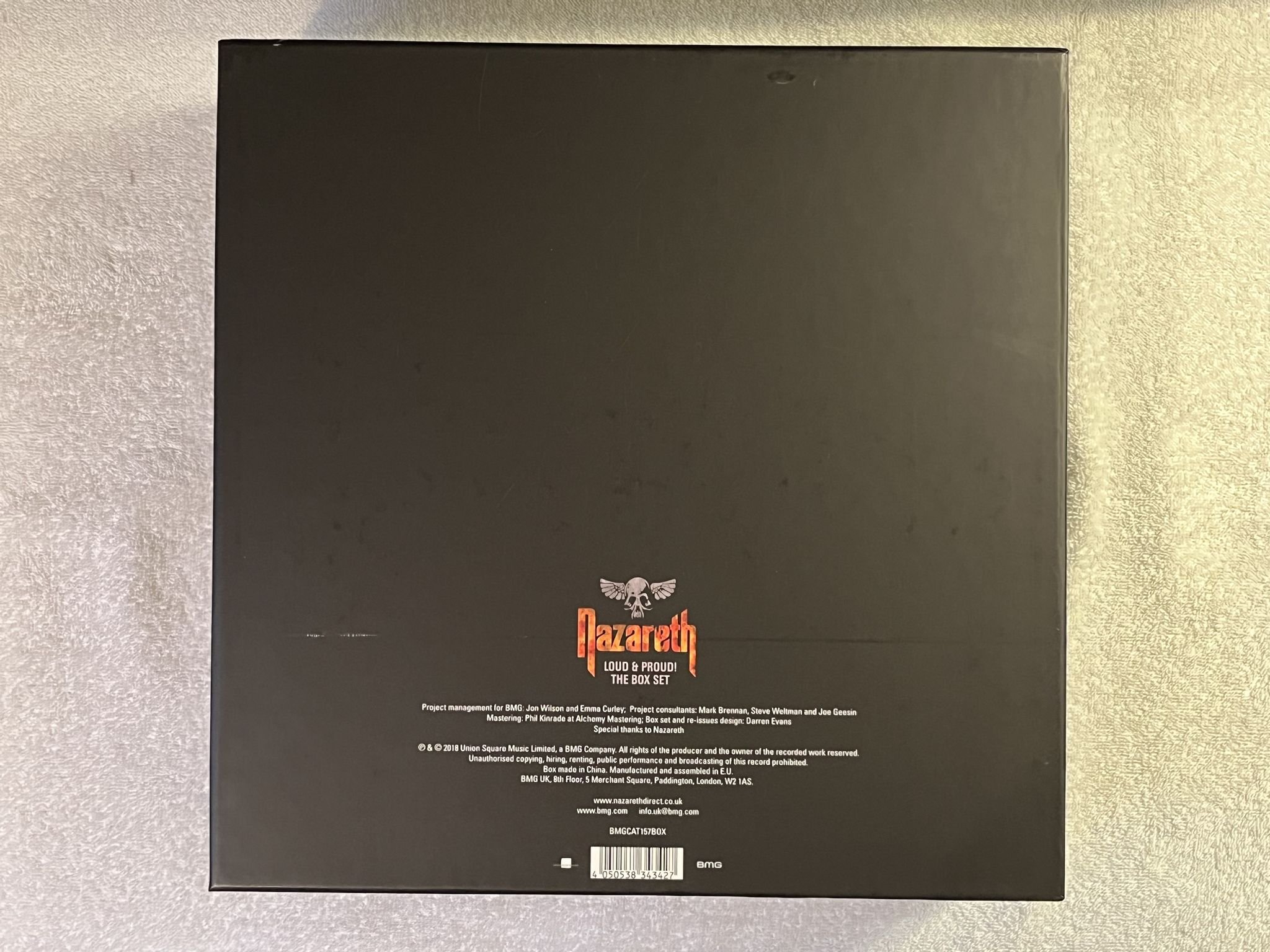 Omslagsbild för skivan NAZARETH Loud & Proud! The Box Set 2018 BMG BMGCAT157BOX *** mega box ! ! ***