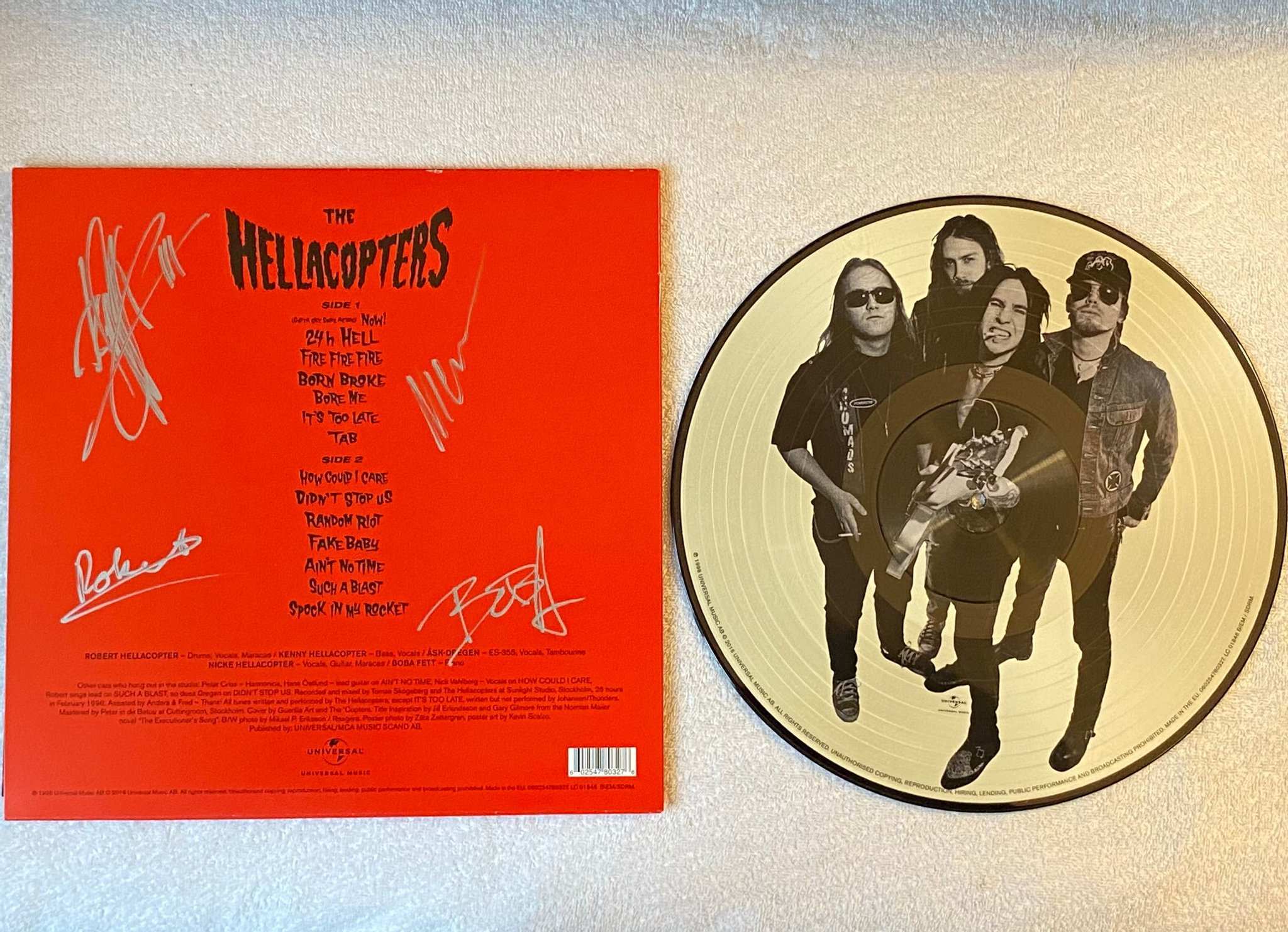 Omslagsbild för skivan THE HELLACOPTERS Supershitty To The Max! 12" picture disc *** SIGNED BY ALL ***