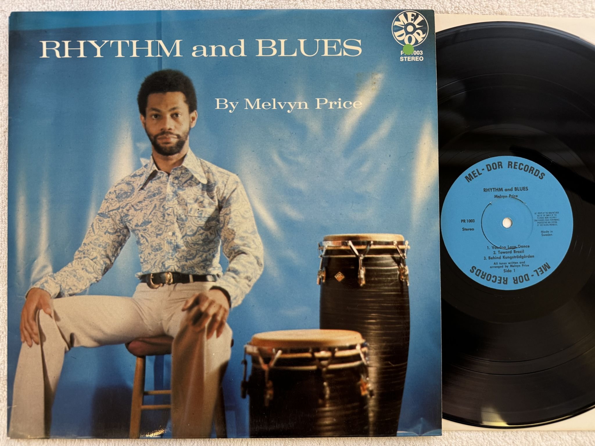 Omslagsbild för skivan MELVYN PRICE rhythm and blues LP -74 MELDOR PR 1003 ** Funky Jazz Killer **